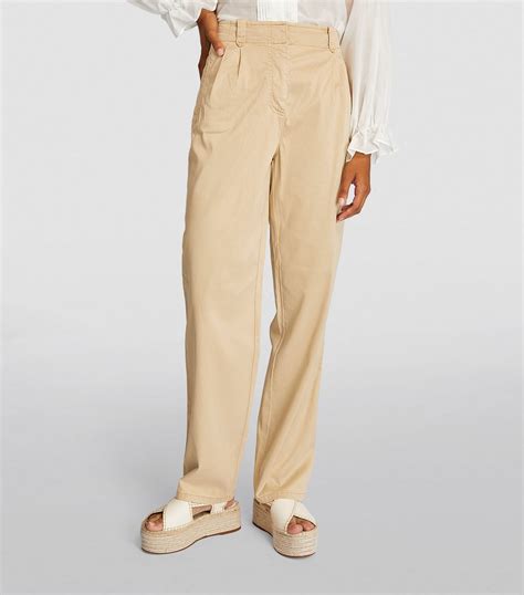 Womens MAX&Co. beige Straight Trousers | Harrods UK