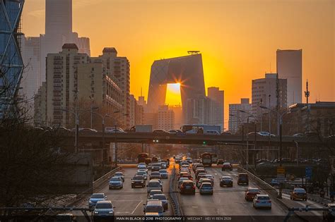 北京城市建筑与公路日落景色—高清视频下载、购买_视觉中国视频素材中心
