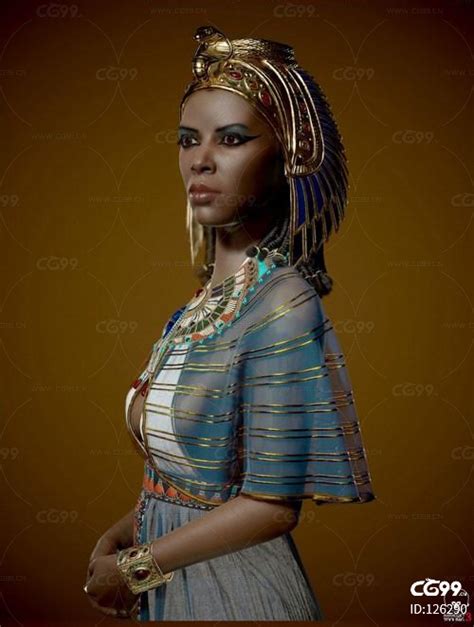 写实女 女人 埃及艳后 非洲女王-cg模型免费下载-CG99