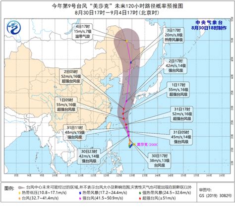 9号台风美莎克实时路径发布系统 2020九号台风最新路径-闽南网