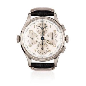 Universal Aero-Compax Dual Time Chronograph Wristwatch - Watches ...