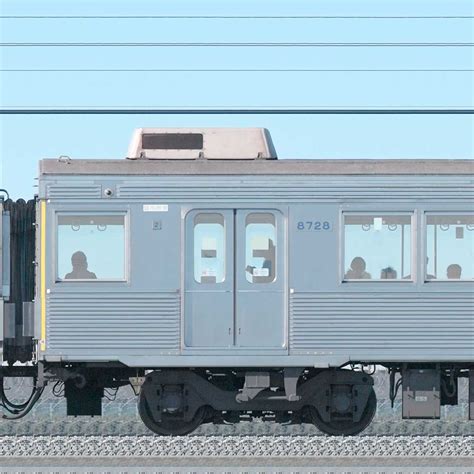 東急8500系デハ8728の側面写真｜RailFile.jp｜鉄道車両サイドビューの図鑑