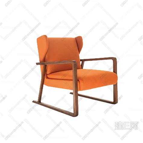 新中式休闲椅-软装图片_建E室内设计网!