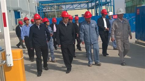 中石化领导到宁夏能化高盐水零排放项目视察指导工作_洛阳石化工程建设集团有限责任公司