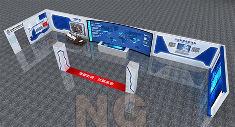陕西科技展厅设计3D效果图_3D设计师NG男-站酷ZCOOL