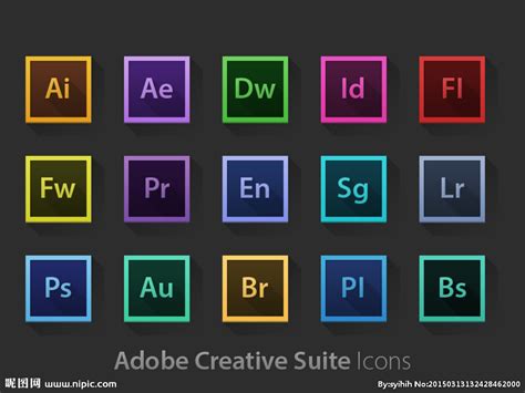 Adobe 软件图标，Ps、Pr、Ai、Ae、Dw等设计软件图标|平面|标志|被时尚耽误的懒癌 - 临摹作品 - 站酷 (ZCOOL)