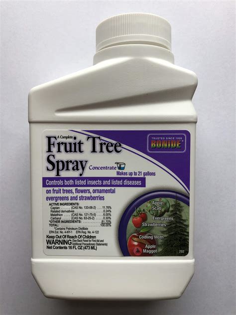 Bonide Products 202 Fruit Tree Spray, 16-Ounce, 16 oz, LAWNGARD- Buy ...