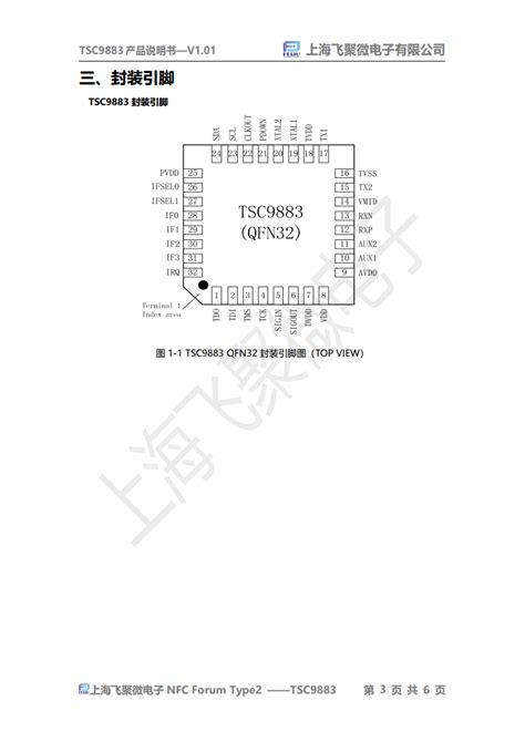 通用非接触读写器芯片 TSC9883-高频读写器芯片产品栏目-AIoT库