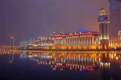 天津建筑城市夜景高清图片下载-正版图片500527752-摄图网