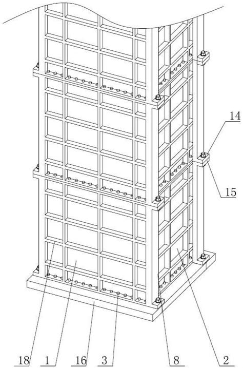 组合式立柱钢模板组件的制作方法