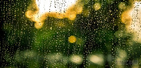 清新玻璃窗上的雨滴景色背景图片免费下载 - 觅知网