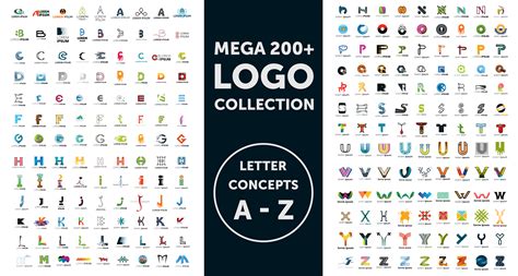200+英文字母logo标志设计矢量模板 – 设计小咖