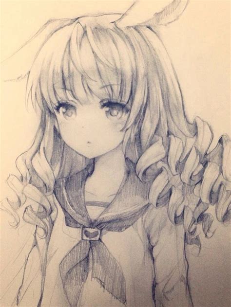 动漫素描原图图片