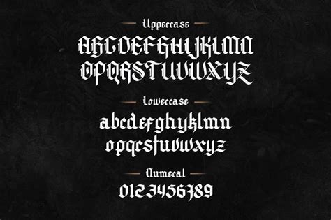 哥特式英文字体下载 Archking 现代暗黑海报标题设计另类字母 – 看飞碟