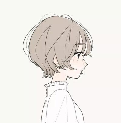 温柔动漫头像简约女生