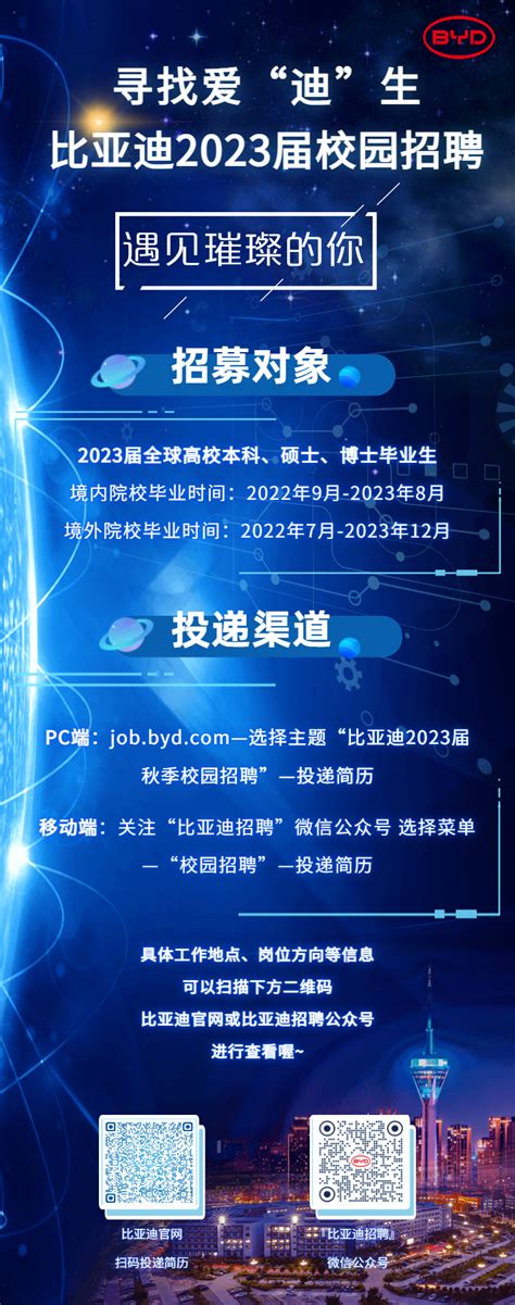 比亚迪2023届校园招聘-广西科技大学研究生工作部（处）