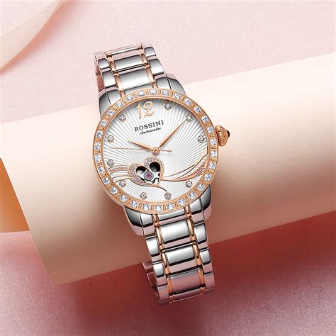罗西尼(ROSSINI)手表 CHIC系列不锈钢表壳不锈钢表带女款石英表519894（一口价）_罗西尼