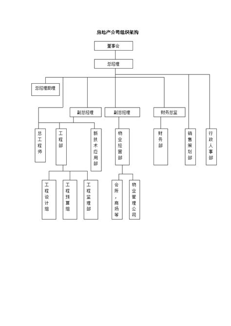 大房地产公司组织架构图_word文档在线阅读与下载_免费文档