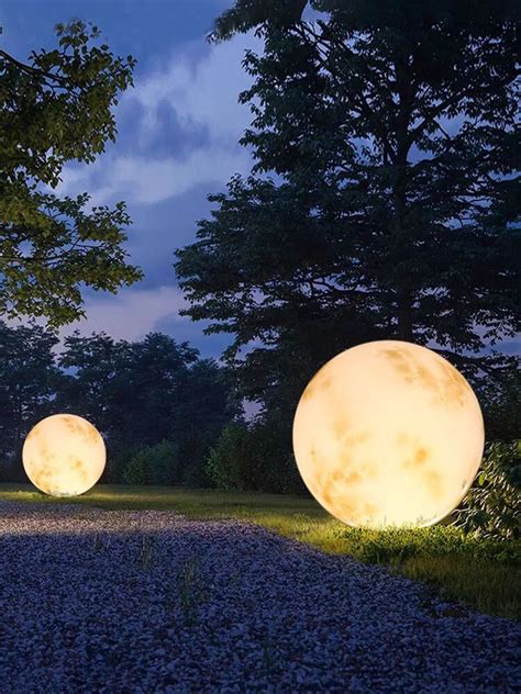 户外月球灯网红装饰灯球形月亮落地灯别墅公园创意景观亮化庭院灯-阿里巴巴