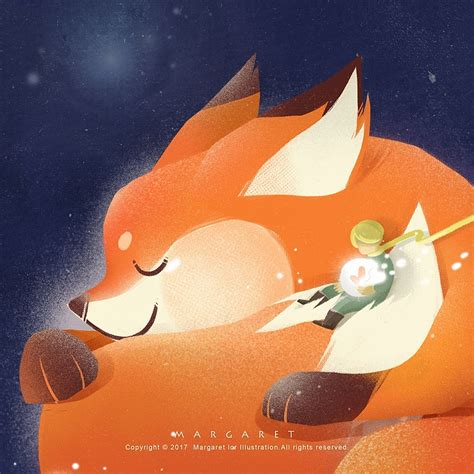 我的这颗星球「小王子与狐狸」|插画|创作习作|margaretlor - 原创作品 - 站酷 (ZCOOL)