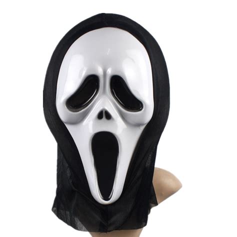 万圣节恐怖面具派对化妆舞会整人鬼脸惊声尖叫套头面具骷髅鬼面具-阿里巴巴