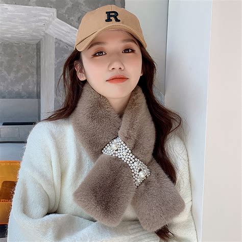 非主流头像围巾少女