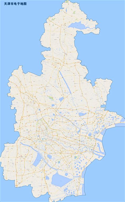 天津电子版地图（电子地图） - 天津市地图 - 地理教师网