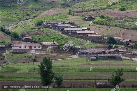 朝鲜农村风光,田园田野,自然风景,摄影素材,汇图网www.huitu.com