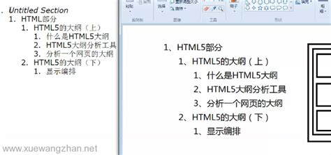 HTML5大纲及网页编排示例 _ 学做网站论坛