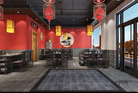 餐饮空间设计 酒楼设计 餐厅包房设计-公装设计-猪八戒网