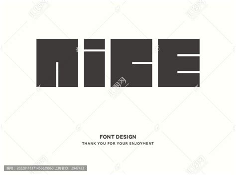 nice不错的,英文字体,字体设计,设计模板,汇图网www.huitu.com