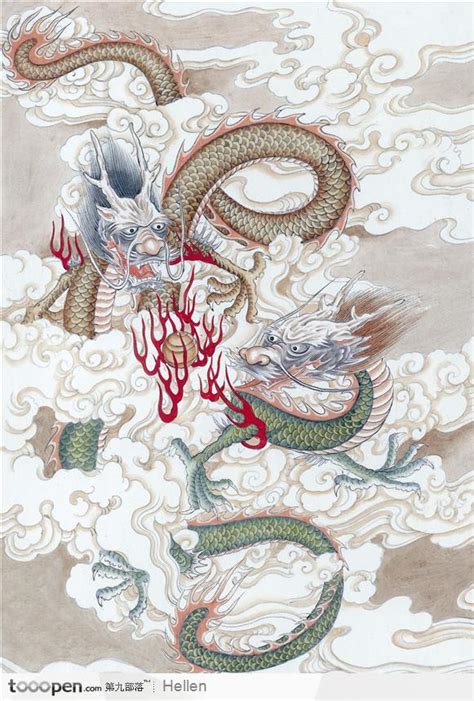 中国十二生肖龙插画图片-包图网