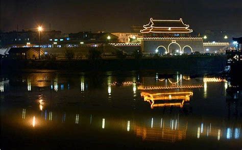 寿县古城全景,寿县古城夜景,寿县古城_大山谷图库