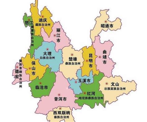 昭通市行政区划地图：昭通市辖1个区、9个县，代管1个县级市分别是哪些？