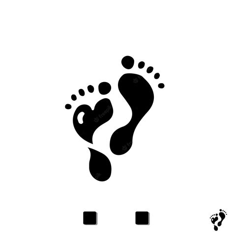 Premium Vector | Footprint silhouette design