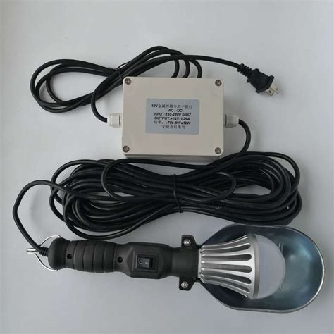 自带变压器 低压LED12V 手提修理工作照明行灯 金属容器作业灯 ...