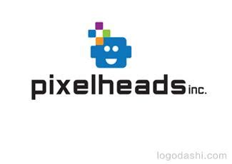 Pixelheads软件开发logo设计_品牌标志设计公司