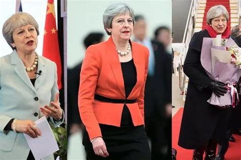英首相"梅姨"访华第一天连换3套造型，女强人为啥都爱这么穿？