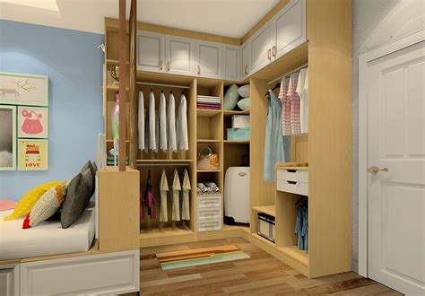 现代风格三居卧室衣柜装修效果图_齐家网装修效果图
