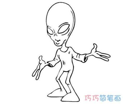 太空外星人,卡通图片,简笔画(第2页)_大山谷图库