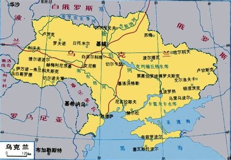 乌克兰地图中文版全图下载-乌克兰地图高清版大图全图放大 - 极光下载站