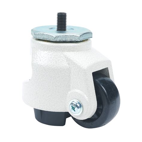 FATH Leveling Caster: off-white, for T-slotted rail (PN# 163011) | AutomationDirect