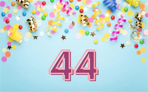 44 Glückwünsche zum 44. Geburtstag: Kurz, Herzlich & Lustig