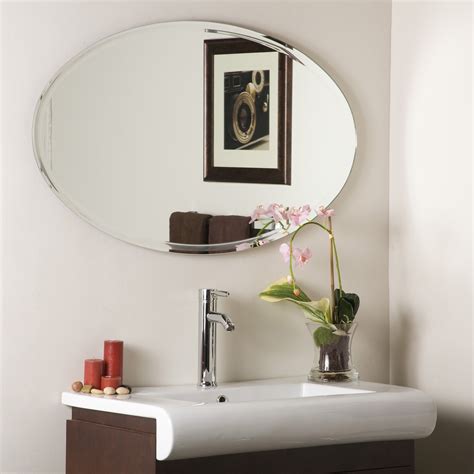 Buy Glass Oval Wall Mirror by Elegant Arts And Frames Online - Wall ...