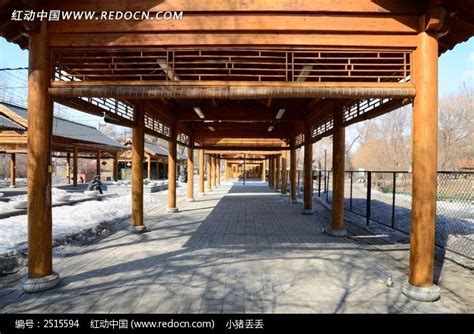 木制长廊高清图片下载_红动中国