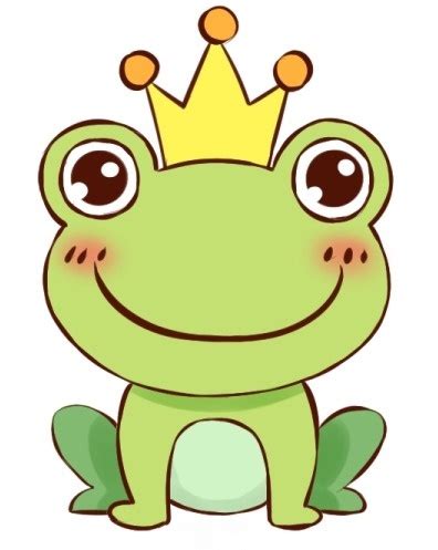 简笔画动画教程之涂色青蛙的绘画步骤图解 肉丁儿童网