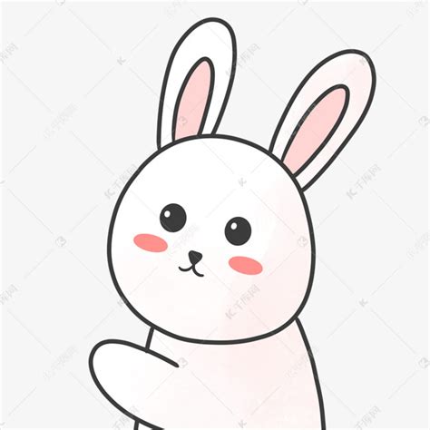 卡通动物小白兔素材图片免费下载-千库网