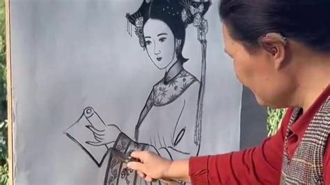凌振宁日记:油画人物画《穿红衣服的农家姑娘》； 画的是一种情怀，看画似_兴艺堂