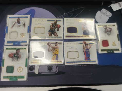 2015-16 Panini National Treasures 全明星 国宝系列，物料卡，带编卡，打包出，卡品如图，原图上传！ 卡淘