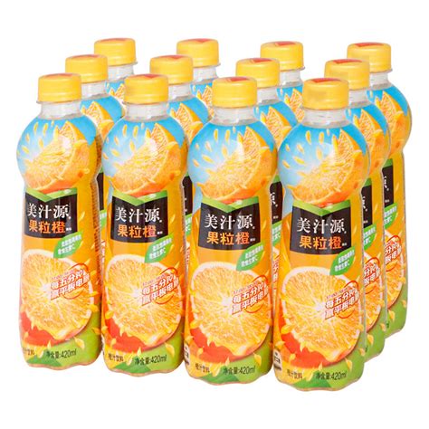 美汁源果粒橙420ml*12